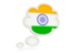 India. Bubble icon. Download icon.