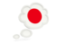 Japan. Bubble icon. Download icon.