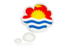 Kiribati. Bubble icon. Download icon.