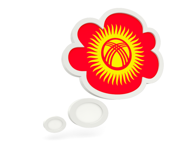 Bubble icon. Download flag icon of Kyrgyzstan at PNG format