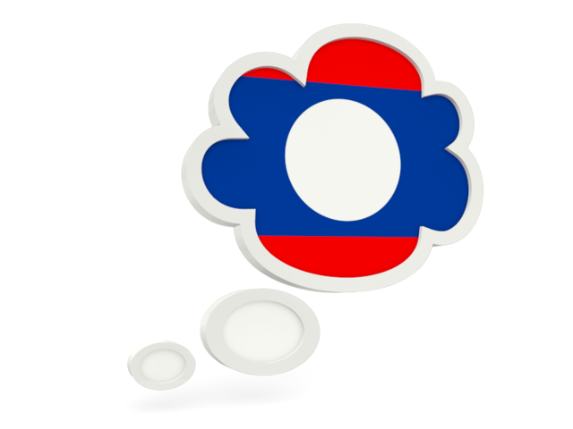 Bubble icon. Download flag icon of Laos at PNG format