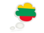 Lithuania. Bubble icon. Download icon.