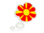 Macedonia. Bubble icon. Download icon.