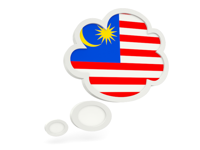 Облачко с флагом. Скачать флаг. Малайзия