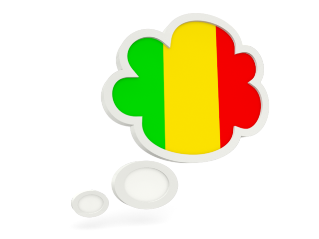 Bubble icon. Download flag icon of Mali at PNG format