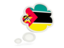 Mozambique. Bubble icon. Download icon.