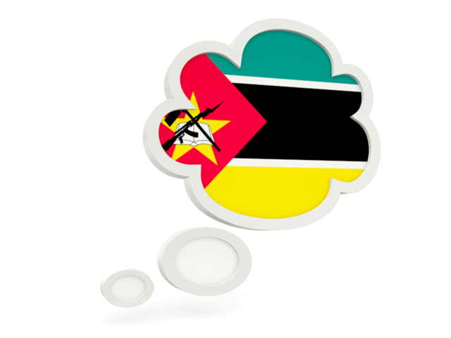 Bubble icon. Download flag icon of Mozambique at PNG format