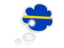 Nauru. Bubble icon. Download icon.