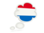 Netherlands. Bubble icon. Download icon.