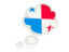 Panama. Bubble icon. Download icon.