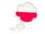 Poland. Bubble icon. Download icon.