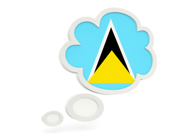 Bubble icon. Download flag icon of Saint Lucia at PNG format