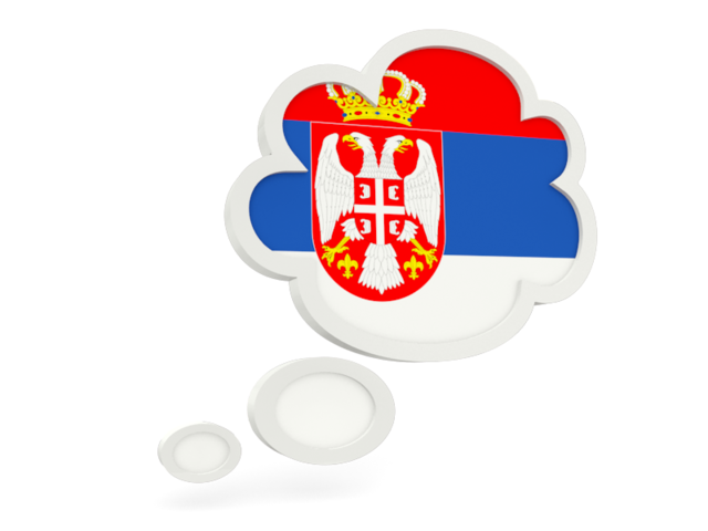 Bubble icon. Download flag icon of Serbia at PNG format