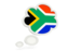 South Africa. Bubble icon. Download icon.