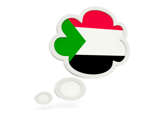 Bubble icon. Download flag icon of Sudan at PNG format