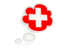 Switzerland. Bubble icon. Download icon.