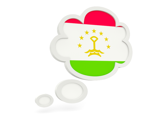 Облачко с флагом. Скачать флаг. Таджикистан