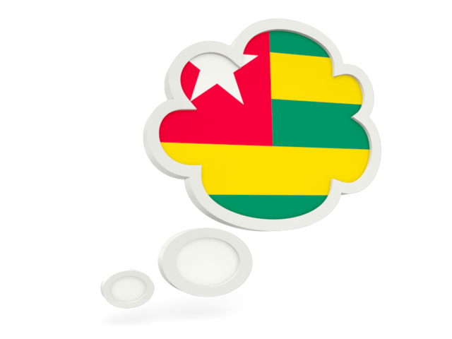 Bubble icon. Download flag icon of Togo at PNG format