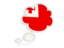 Tonga. Bubble icon. Download icon.