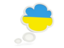 Ukraine. Bubble icon. Download icon.