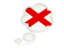 Flag of state of Alabama. Bubble icon. Download icon