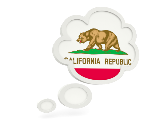Bubble icon. Download flag icon of California