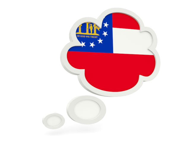 Bubble icon. Download flag icon of Georgia