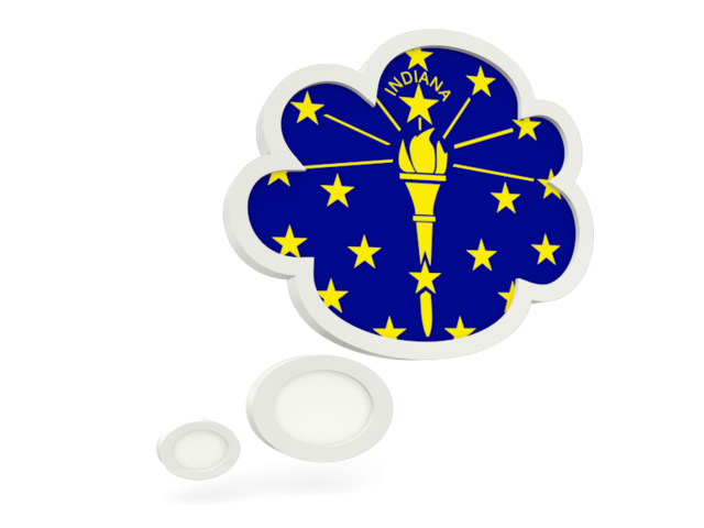 Bubble icon. Download flag icon of Indiana