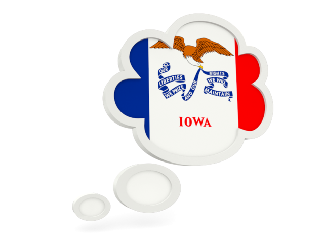 Bubble icon. Download flag icon of Iowa