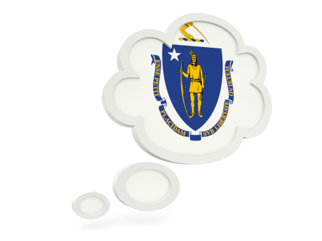 Bubble icon. Download flag icon of Massachusetts