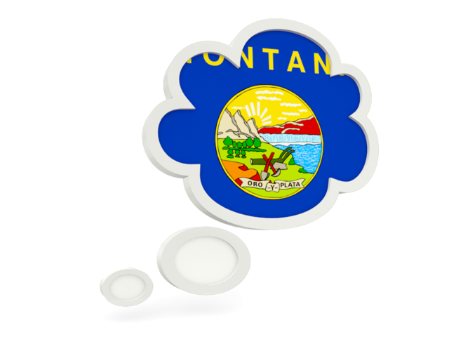 Bubble icon. Download flag icon of Montana