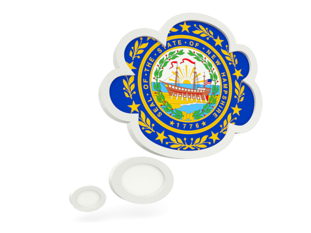 Bubble icon. Download flag icon of New Hampshire