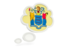 Flag of state of New Jersey. Bubble icon. Download icon