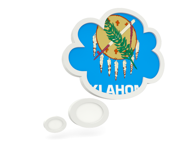 Bubble icon. Download flag icon of Oklahoma
