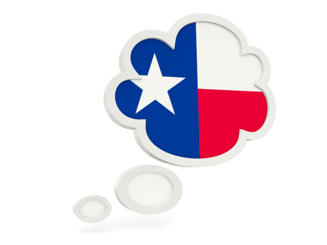 Облачко с флагом. Загрузить иконку флага штата Техас
