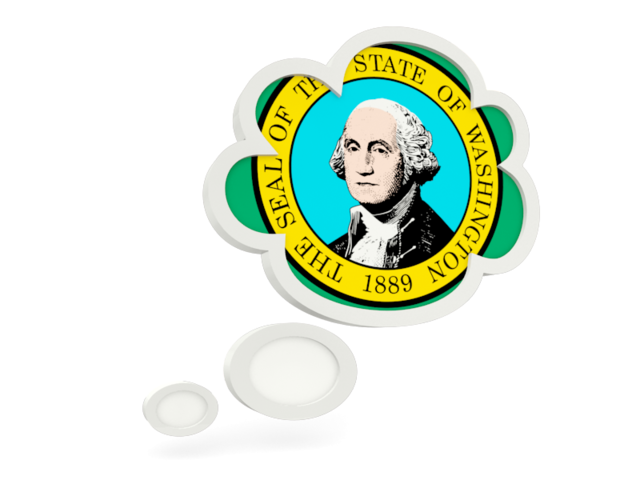 Bubble icon. Download flag icon of Washington