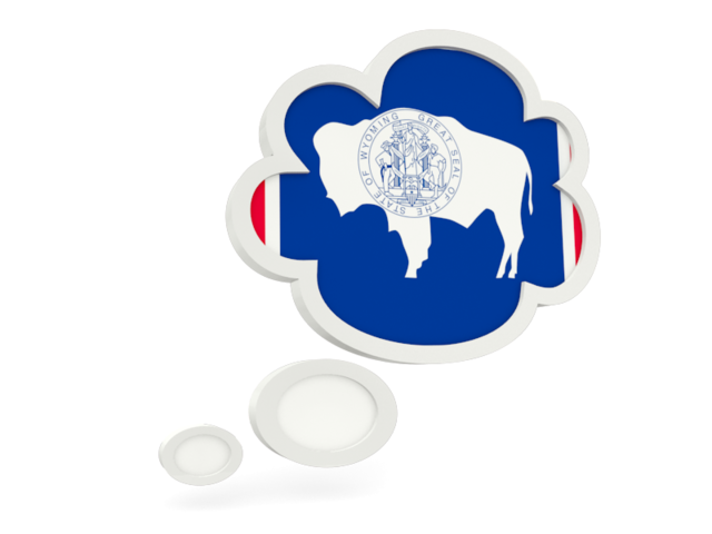 Bubble icon. Download flag icon of Wyoming