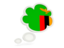 Zambia. Bubble icon. Download icon.