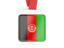 Afghanistan. Card with ribbon. Download icon.