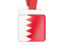 Bahrain. Card with ribbon. Download icon.