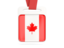 Canada. Card with ribbon. Download icon.