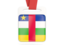 Central African Republic. Card with ribbon. Download icon.