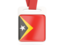 East Timor. Card with ribbon. Download icon.