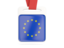 European Union. Card with ribbon. Download icon.