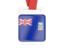 Falkland Islands. Card with ribbon. Download icon.
