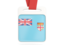 Fiji. Card with ribbon. Download icon.