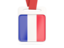 France. Card with ribbon. Download icon.