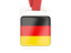 Germany. Card with ribbon. Download icon.