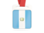 Guatemala. Card with ribbon. Download icon.