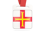 Guernsey. Card with ribbon. Download icon.